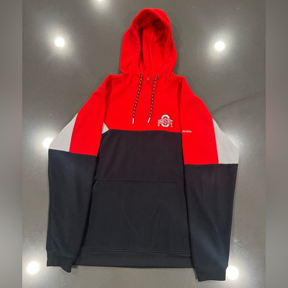 Columbia Ohio State Men's Red and Black Hoodie